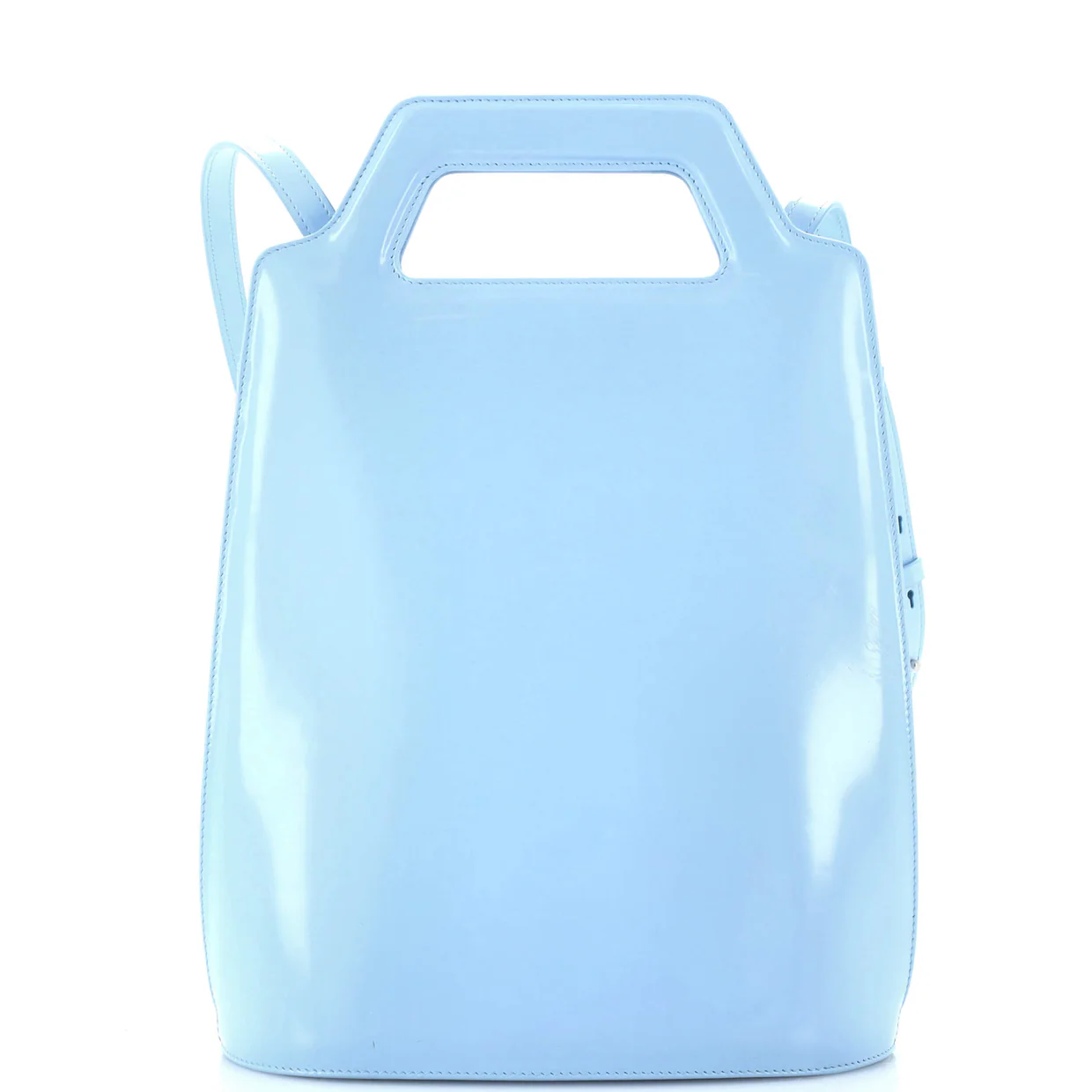 Wanda Top Handle Shoulder Bag Leather Tall - Deep Luxury