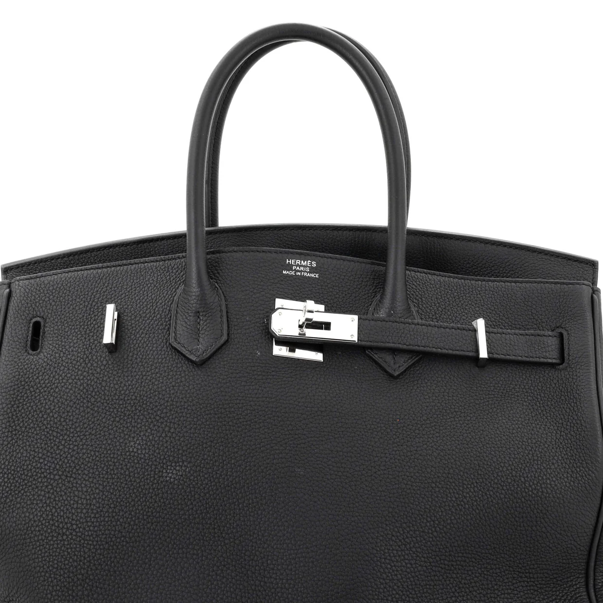 Birkin Handbag Noir Togo with Palladium Hardware 35 - Deep Luxury