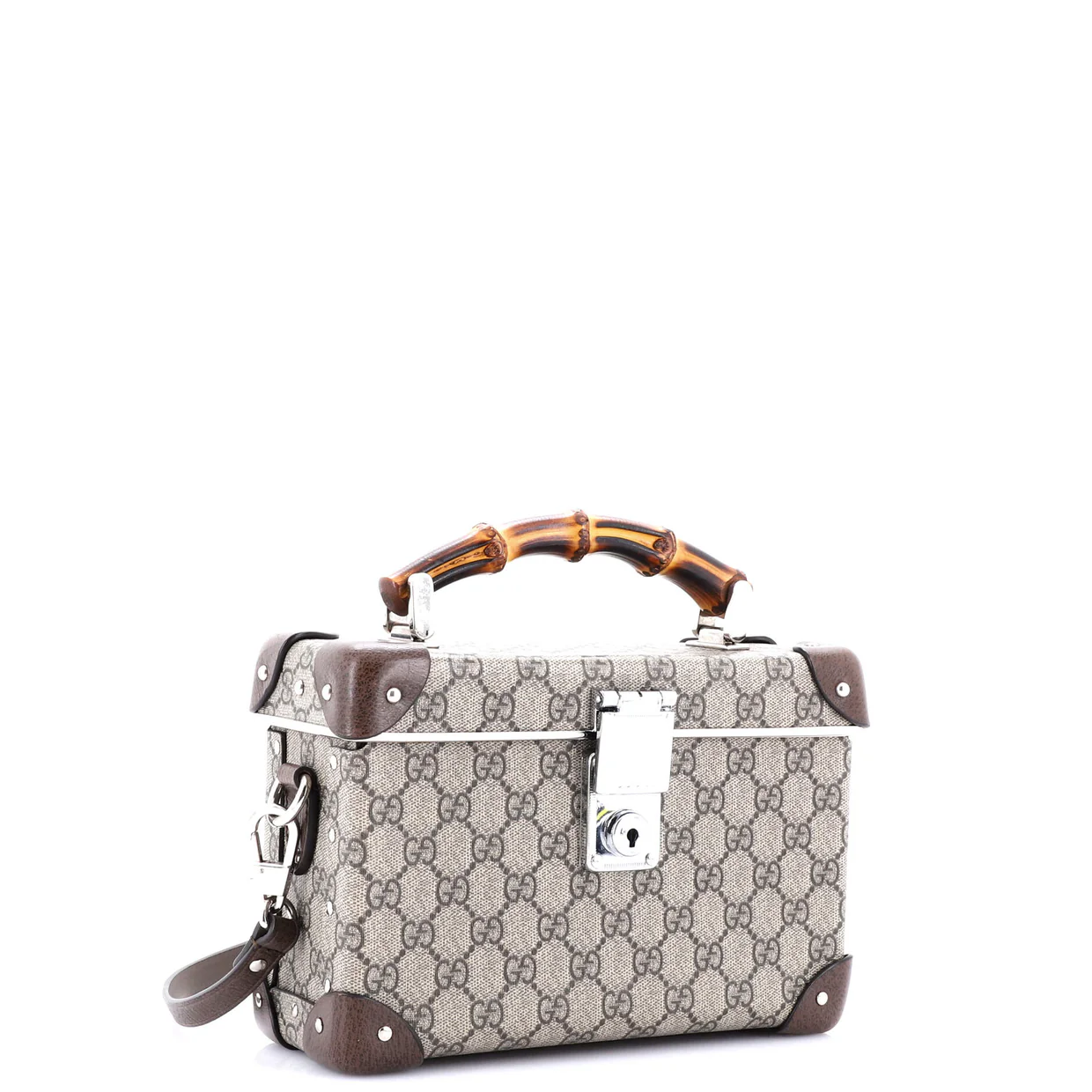 Bamboo Globe-Trotter Vanity Case GG Coated Canvas - Deep Luxury