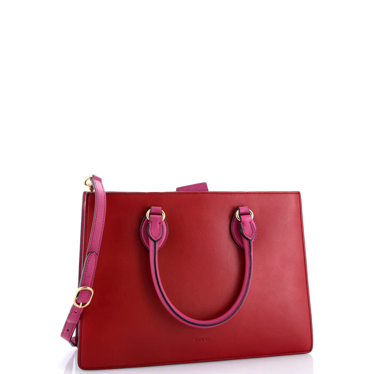 Convertible Gusset Tote Leather Medium - Deep Luxury