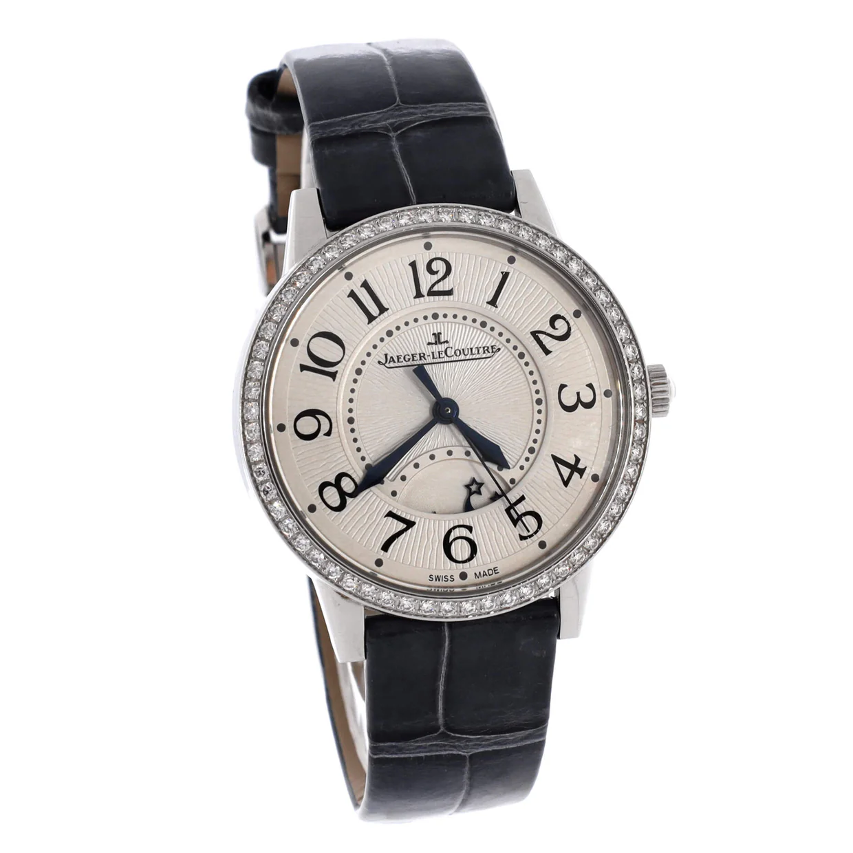 Rendez Vous Night and Day Automatic Watch Stainless Steel and Alligator with Diamond Bezel 34 - Deep Luxury