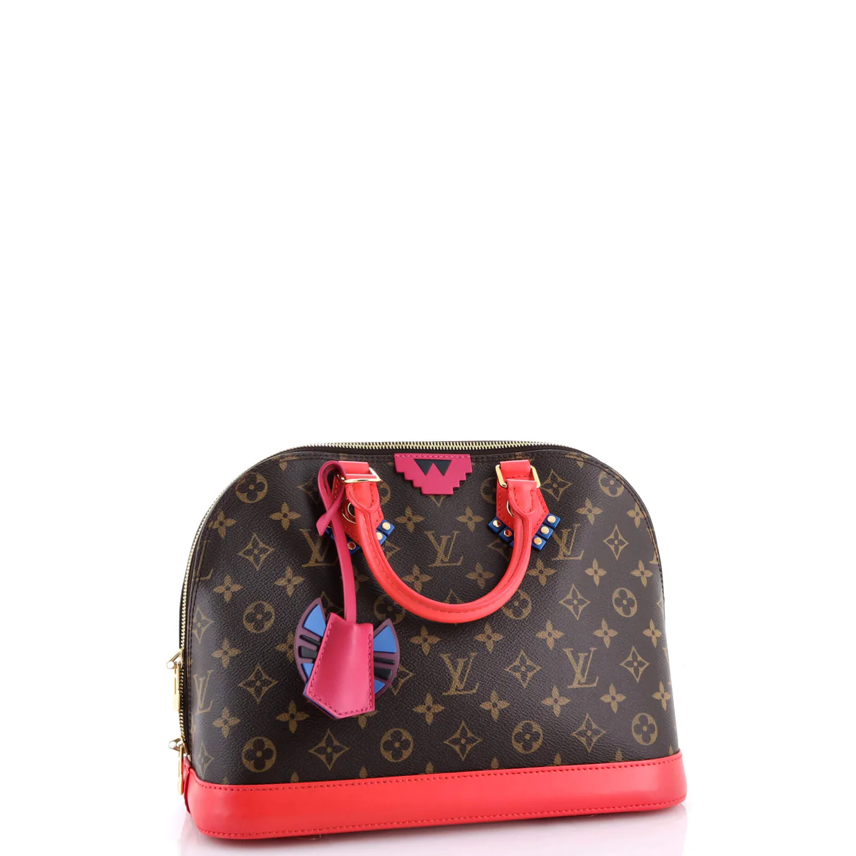 Alma Handbag Limited Edition Totem Monogram Canvas with Leather PM - Deep Luxury