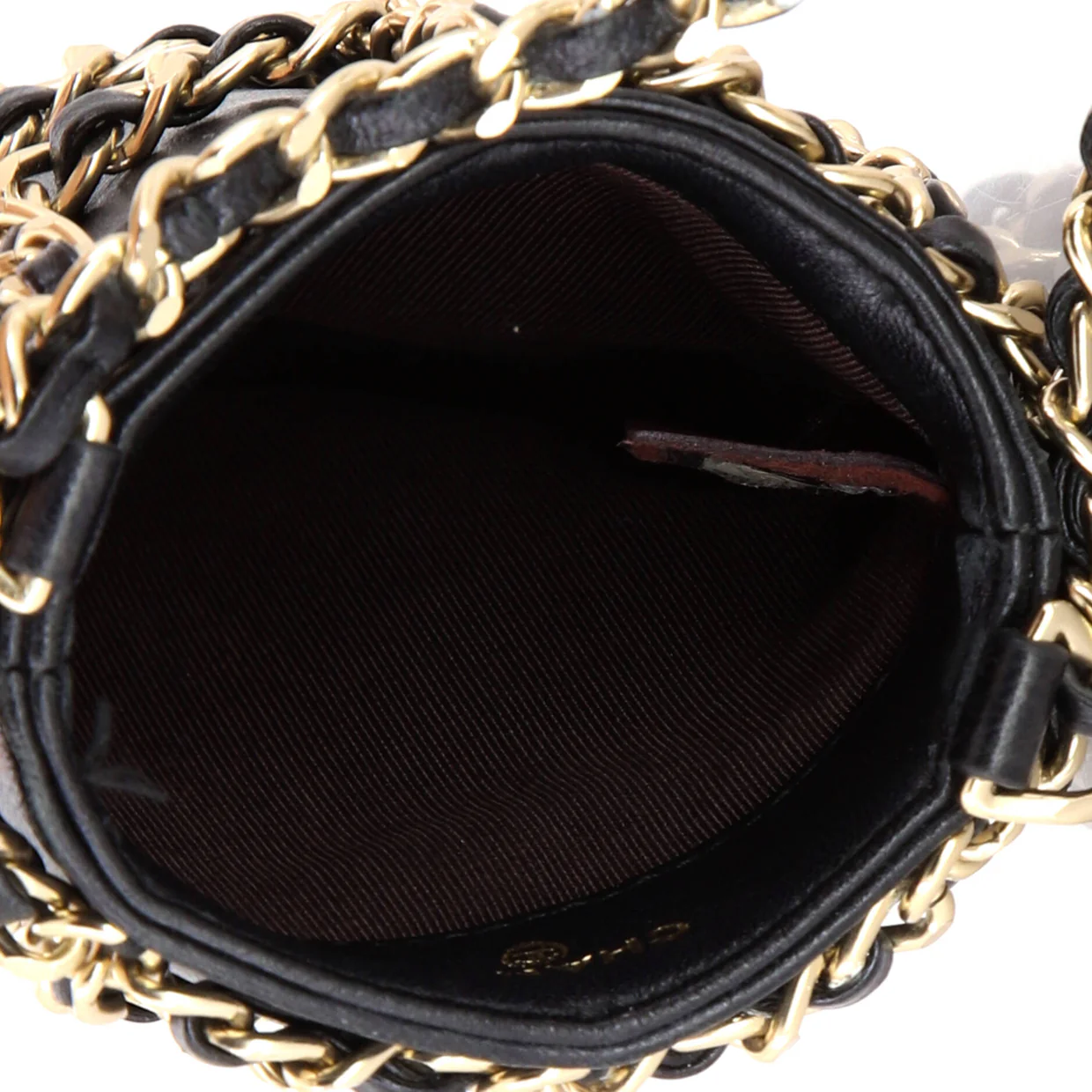 Tech Me Out Clutch With Chain Lambskin - Deep Luxury