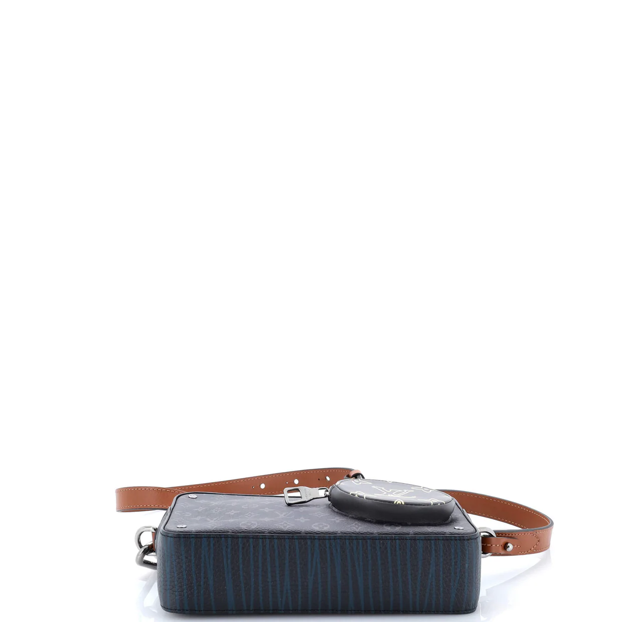 Volga On Strap Bag Monogram Eclipse Canvas with Monogram Leather - Deep Luxury