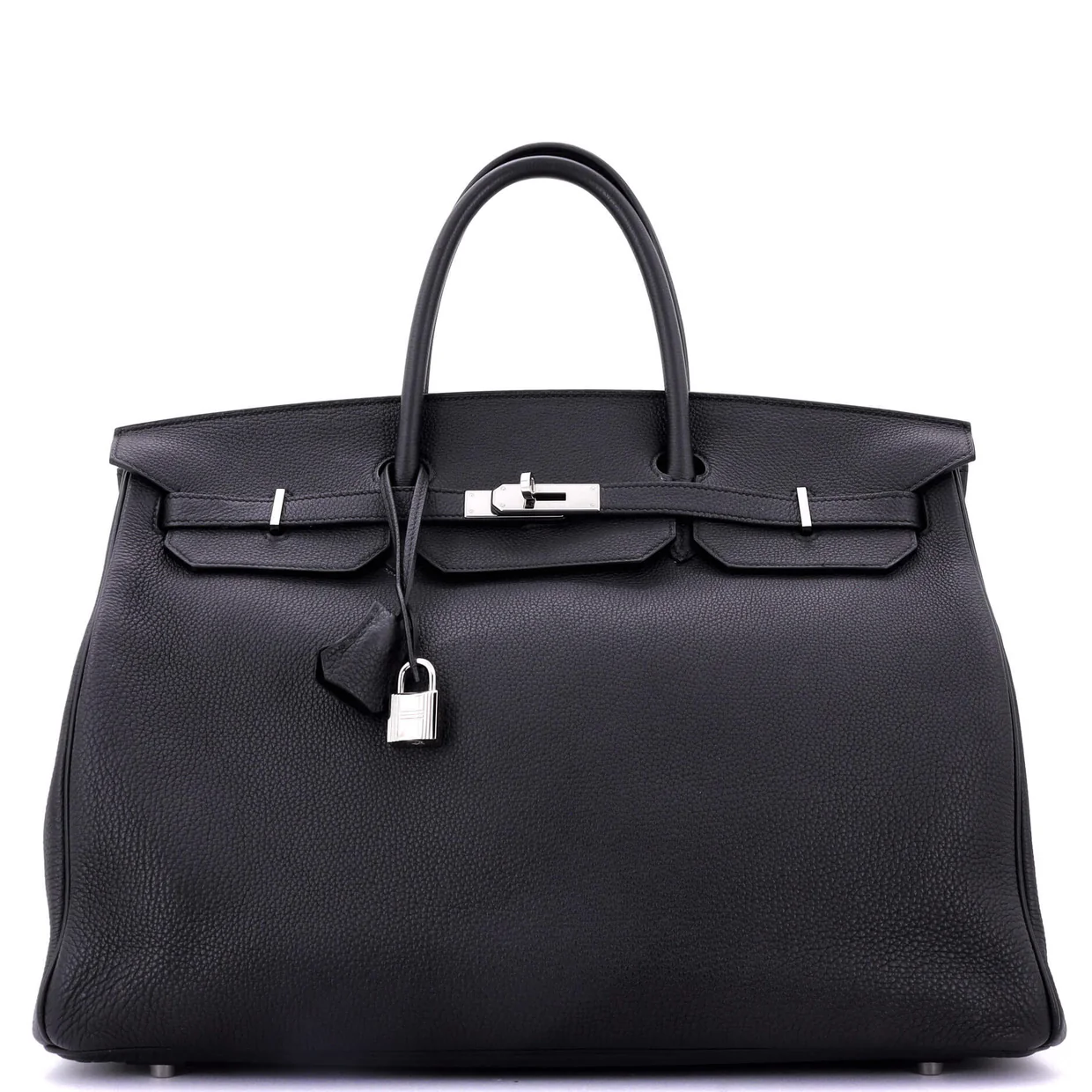 Birkin Handbag Noir Togo with Palladium Hardware 40 - Deep Luxury