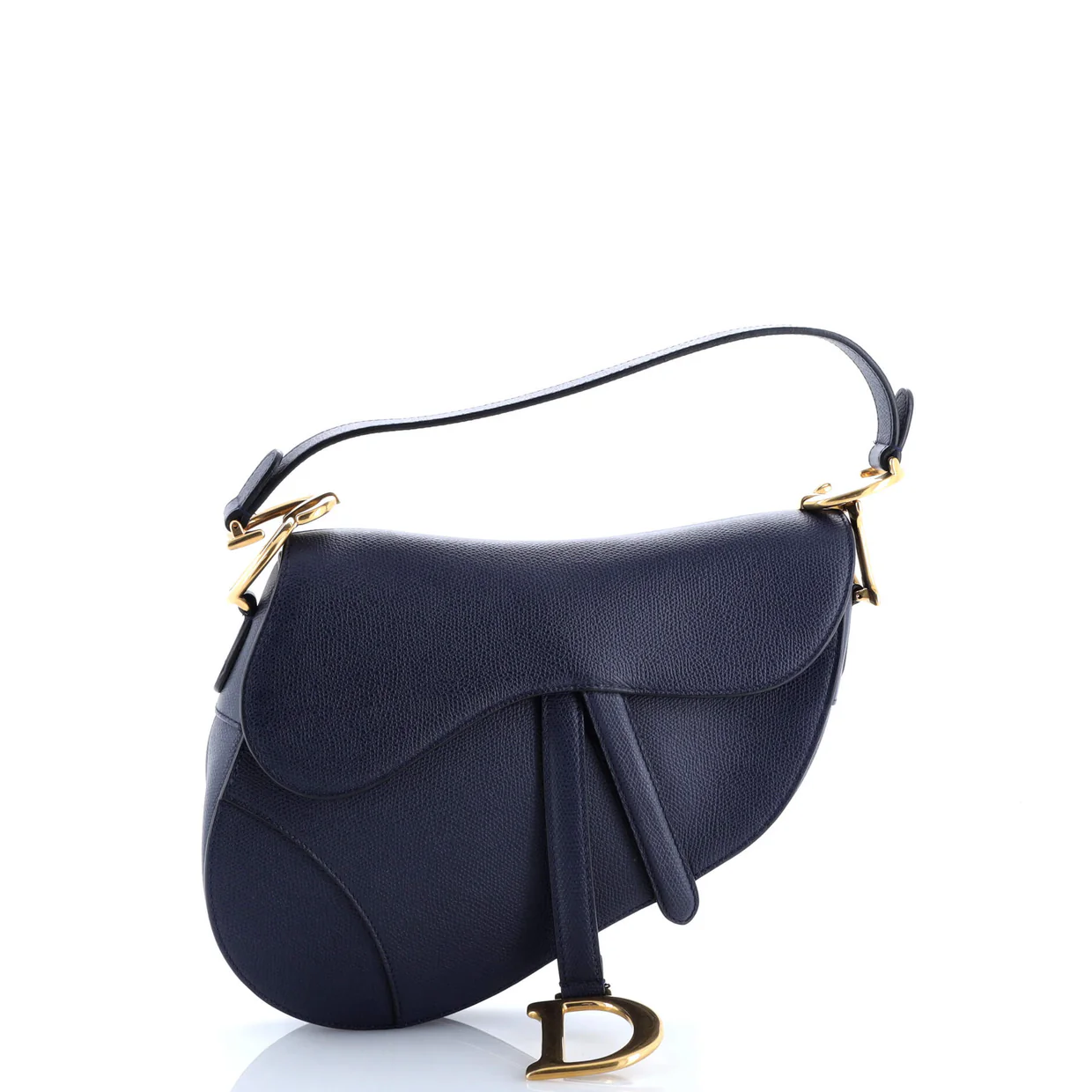 Saddle Handbag Leather Medium - Deep Luxury