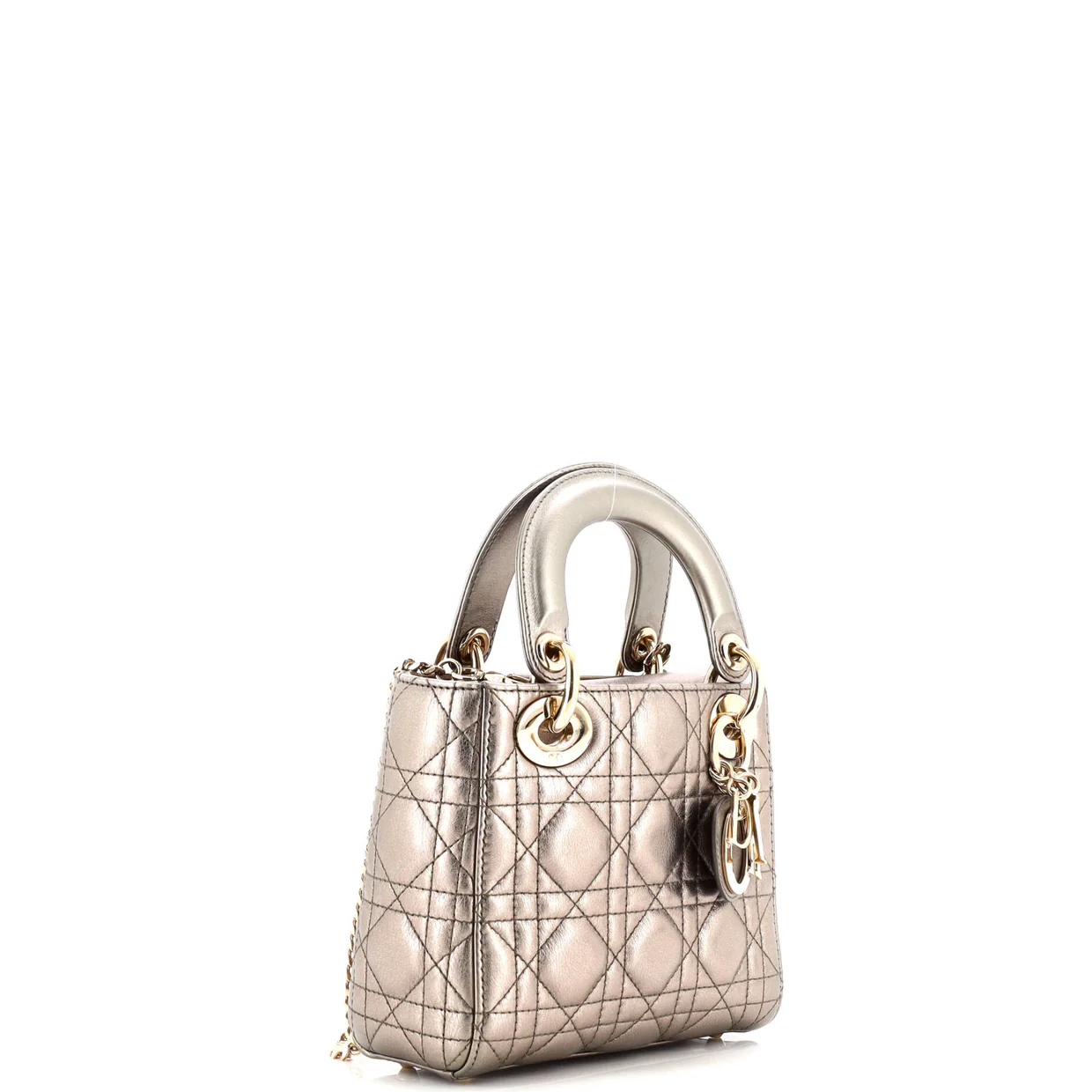 Lady Dior Chain Bag Cannage Quilt Lambskin Mini - Deep Luxury