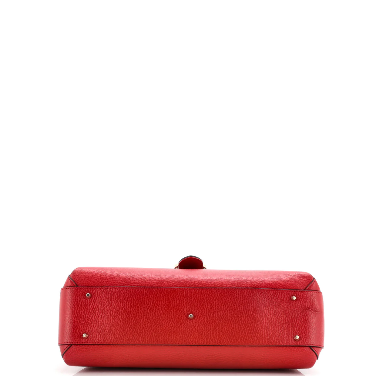 Interlocking Top Handle Bag Leather Medium - Deep Luxury