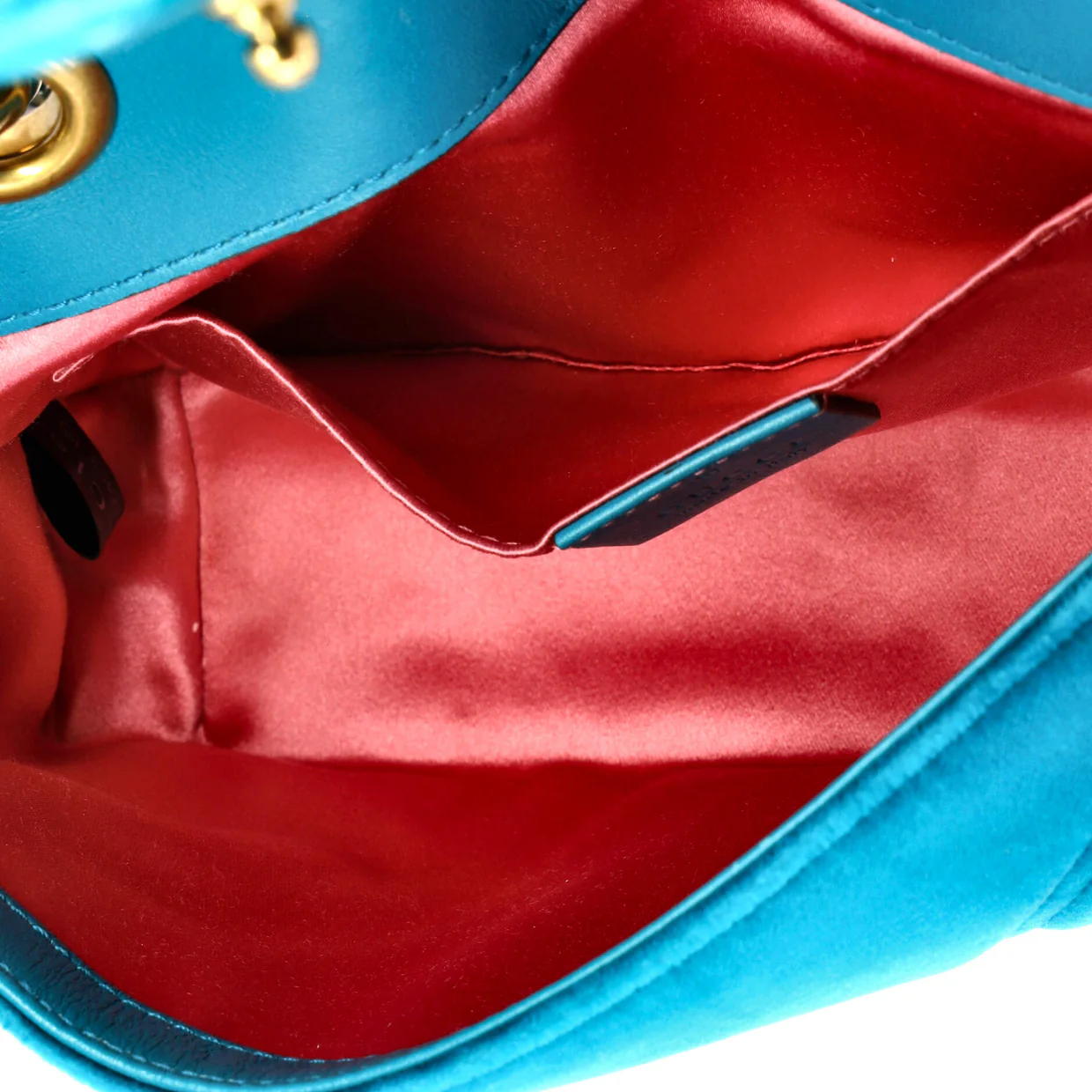 GG Marmont Flap Bag Matelasse Velvet Mini - Deep Luxury