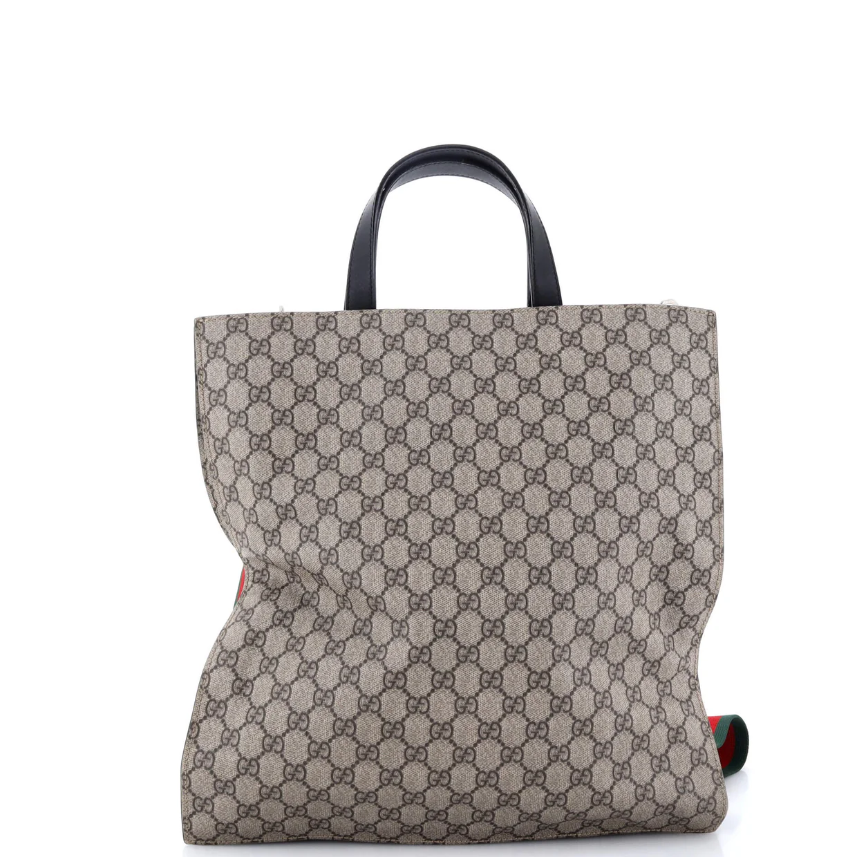 Convertible Soft Open Tote GG Coated Canvas Tall - Deep Luxury