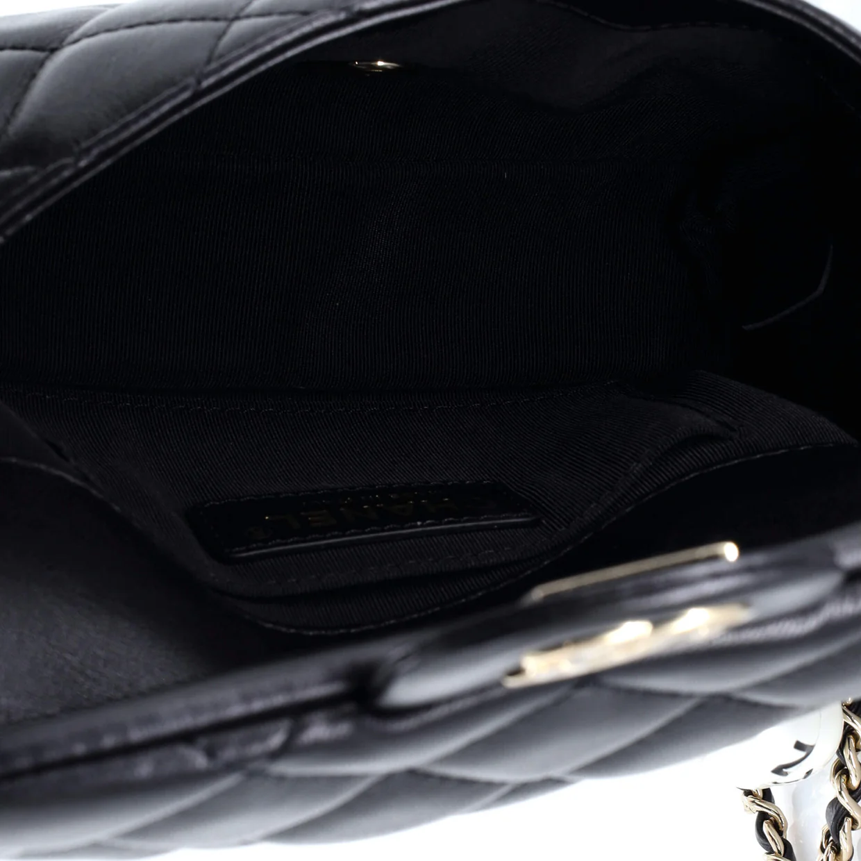 My Precious Pearls Chain Flap Bag Quilted Lambskin Small - Deep Luxury