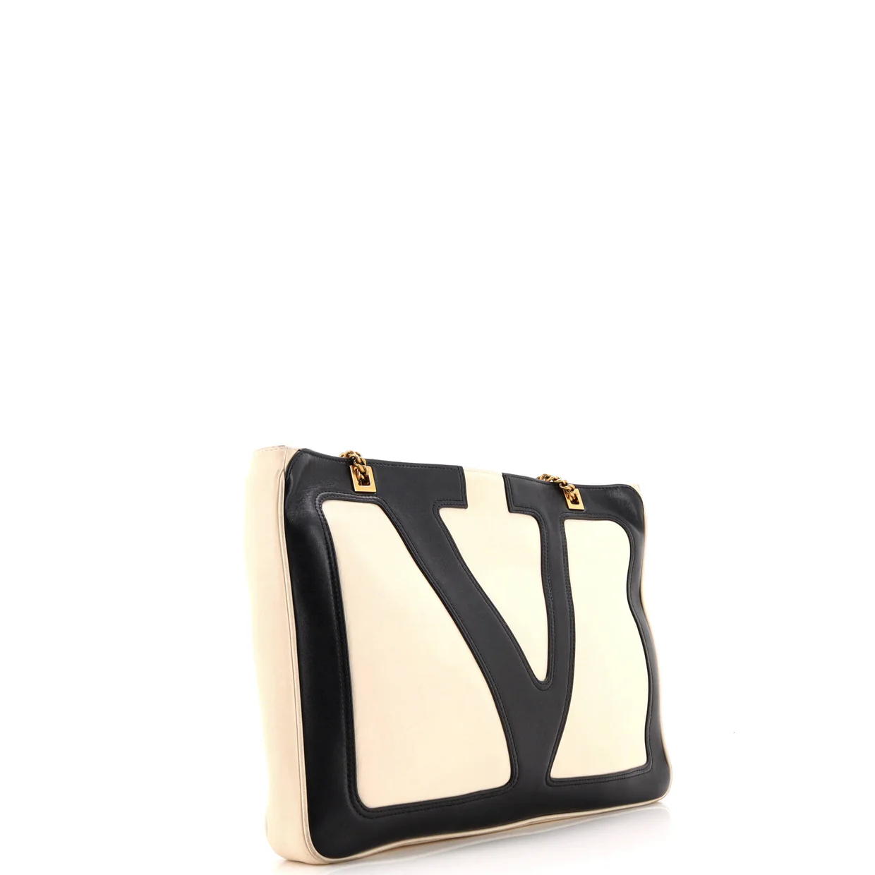 Viva Superstar Chain Tote Leather Medium - Deep Luxury