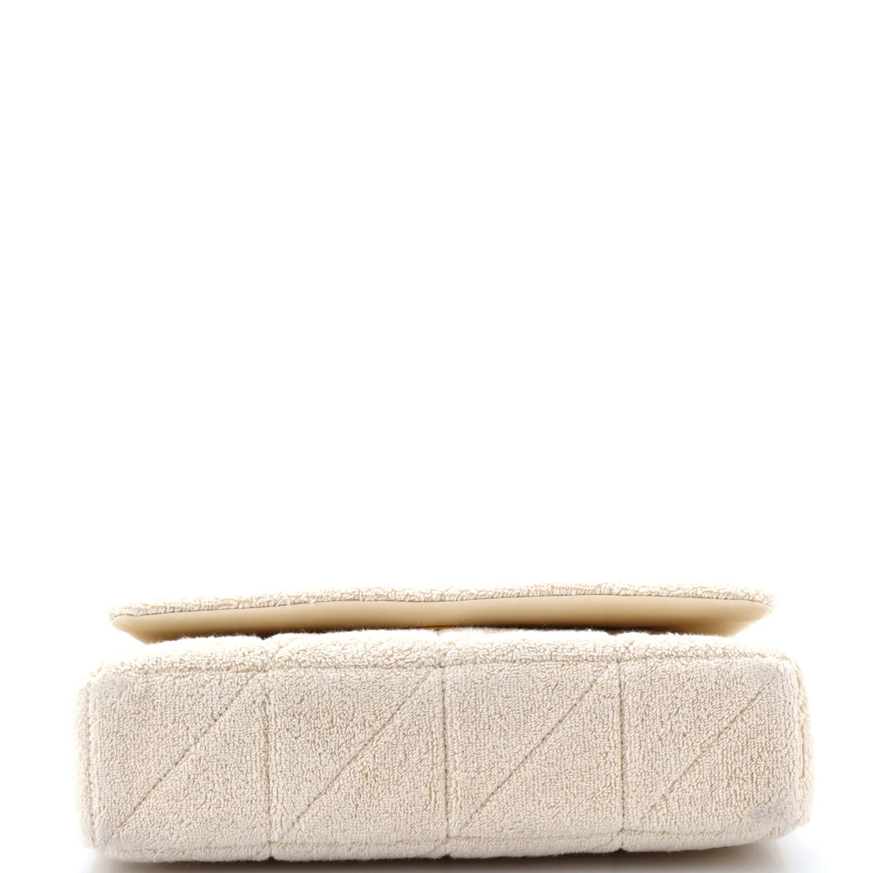 Jamie Baguette Shoulder Bag Quilted Terry Cloth Medium - Deep Luxury