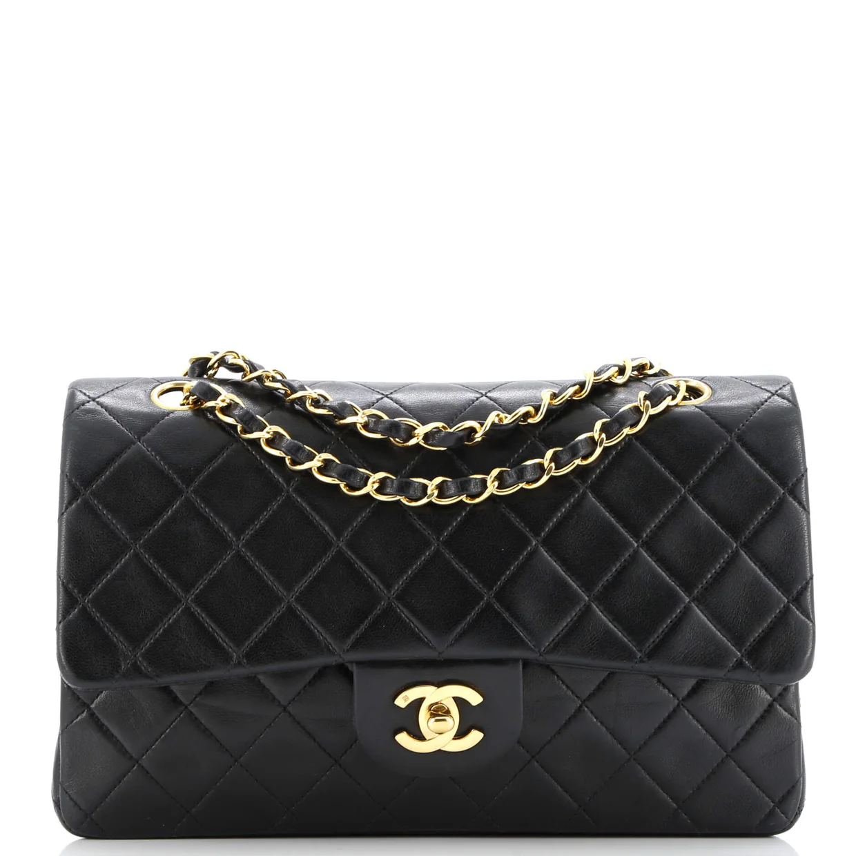 Vintage Classic Double Flap Bag Quilted Lambskin Medium - Deep Luxury