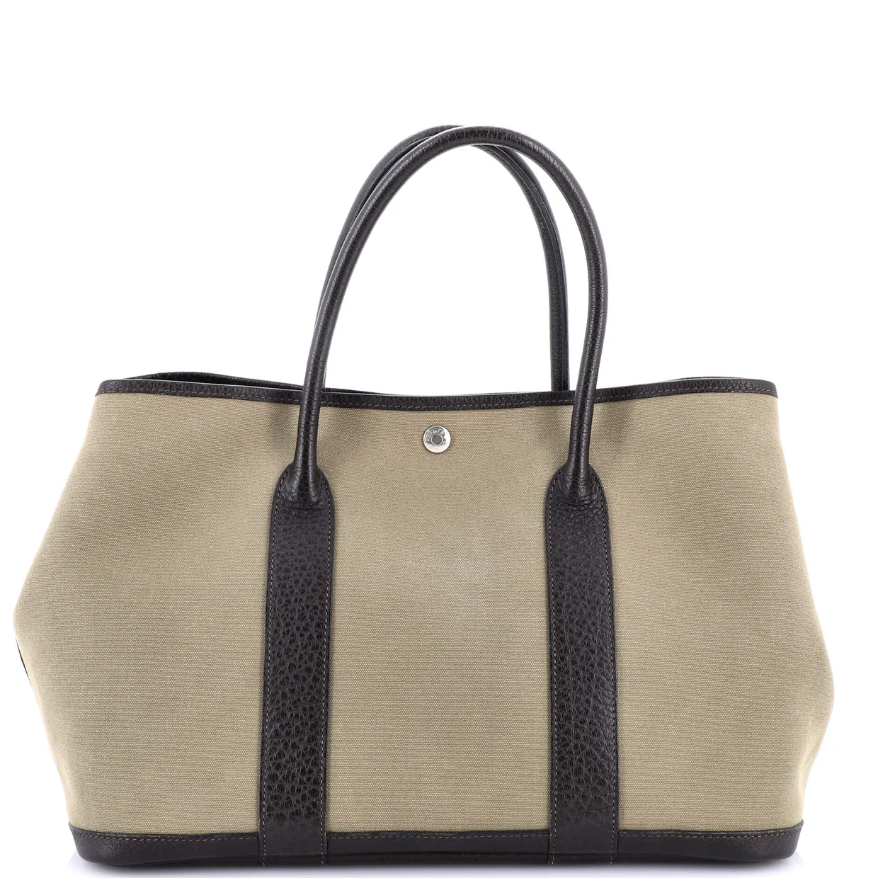 Garden Party Tote Toile and Leather 36 - Deep Luxury