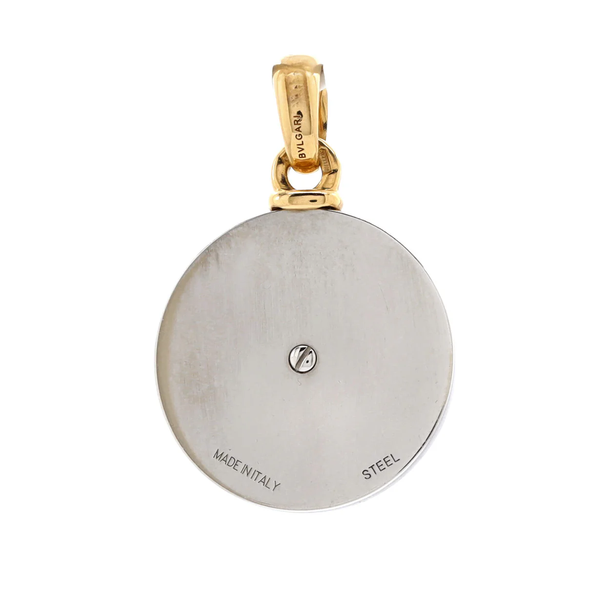 12 Months Horoscope Movable Round Pendant Charm Pendant u0026 Charms 18K Yellow Gold and Stainless Steel with Diamond - Deep Luxury
