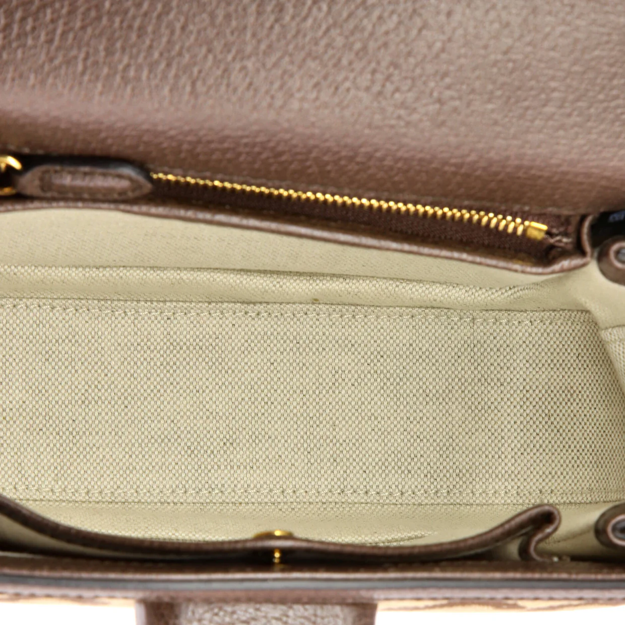 Bamboo 1947 Top Handle Bag Jumbo GG Canvas Small - Deep Luxury