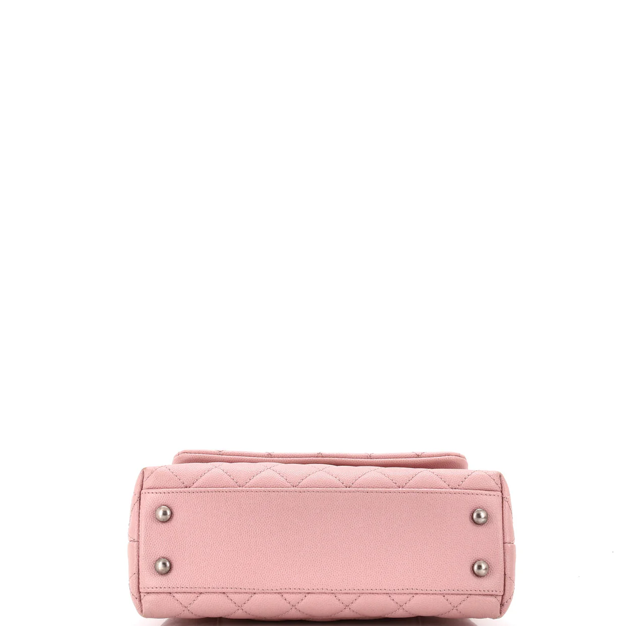 Coco Top Handle Bag Quilted Caviar Mini - Deep Luxury