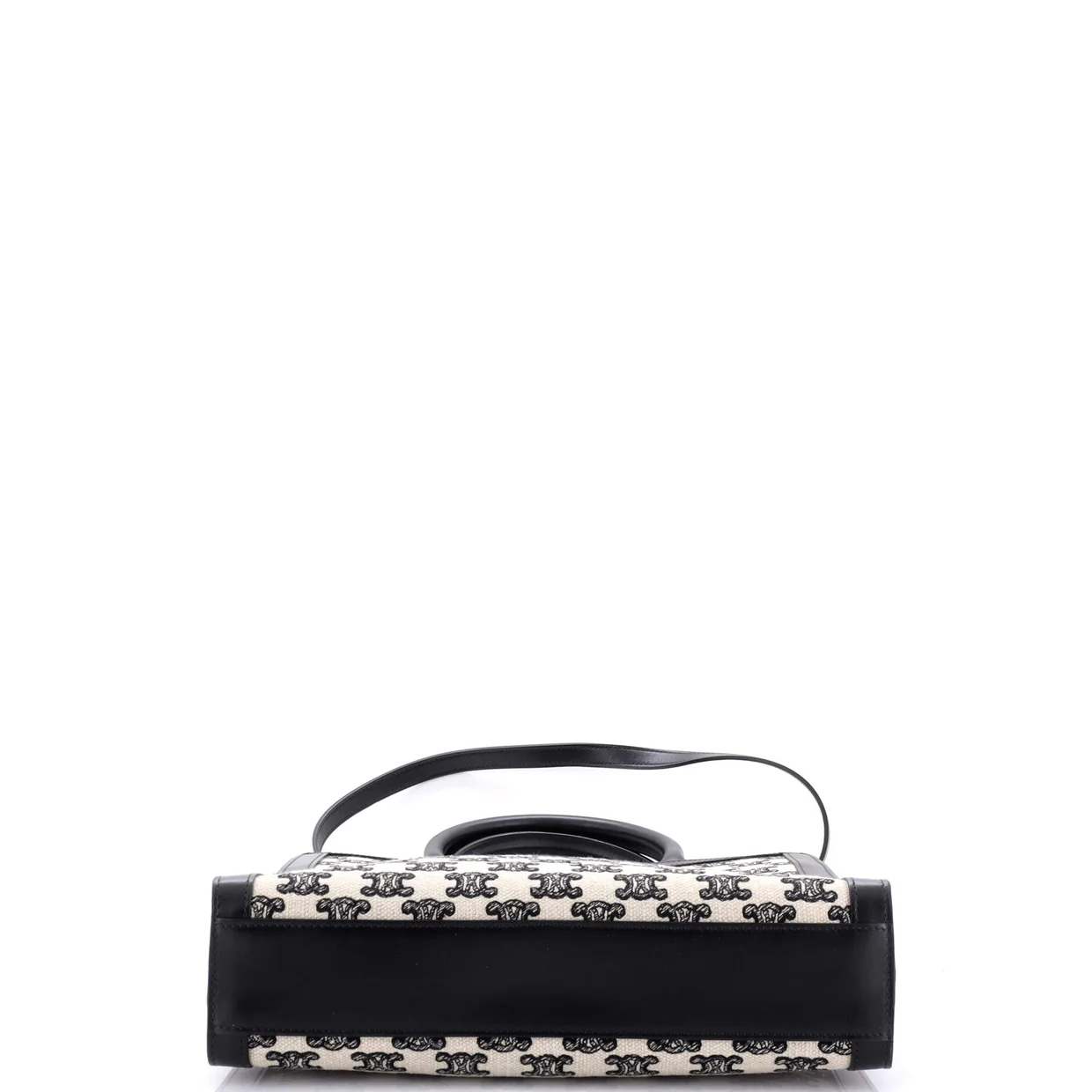 Vertical Cabas Tote Embroidered Canvas with Leather Small - Deep Luxury