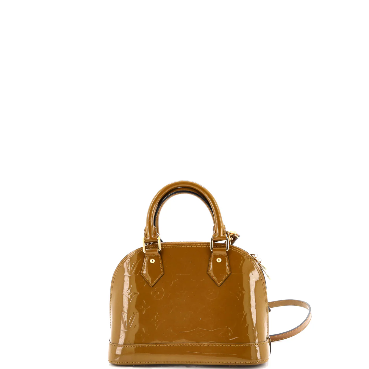 Alma Handbag Monogram Vernis BB - Deep Luxury