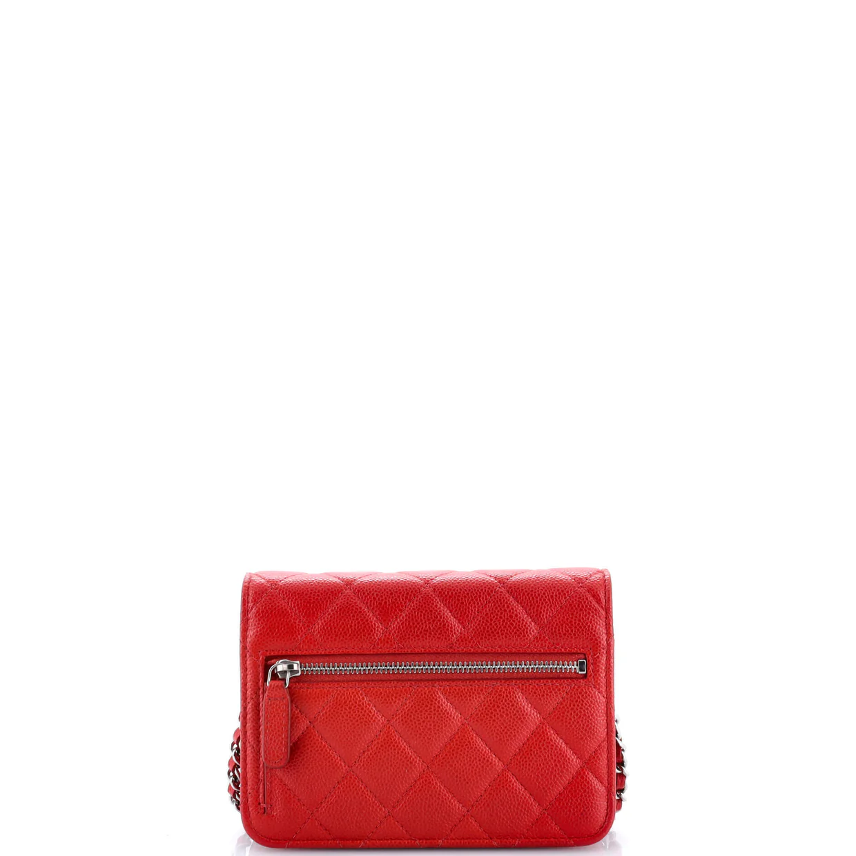 Wallet on Chain Quilted Caviar Mini - Deep Luxury