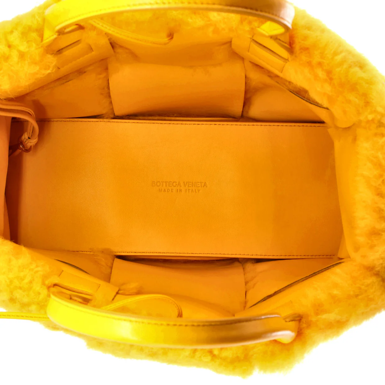 Arco Tote Intrecciato Shearling Small - Deep Luxury