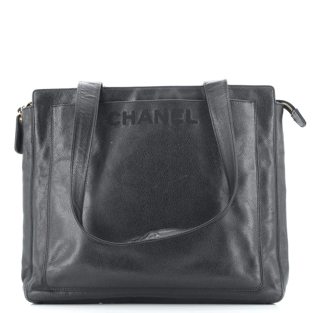 Vintage Logo Zip Shoulder Bag Caviar Large - Deep Luxury