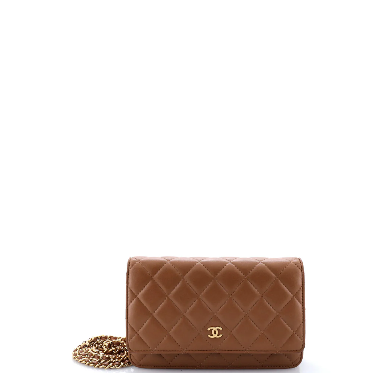 Wallet on Chain Quilted Lambskin - Deep Luxury