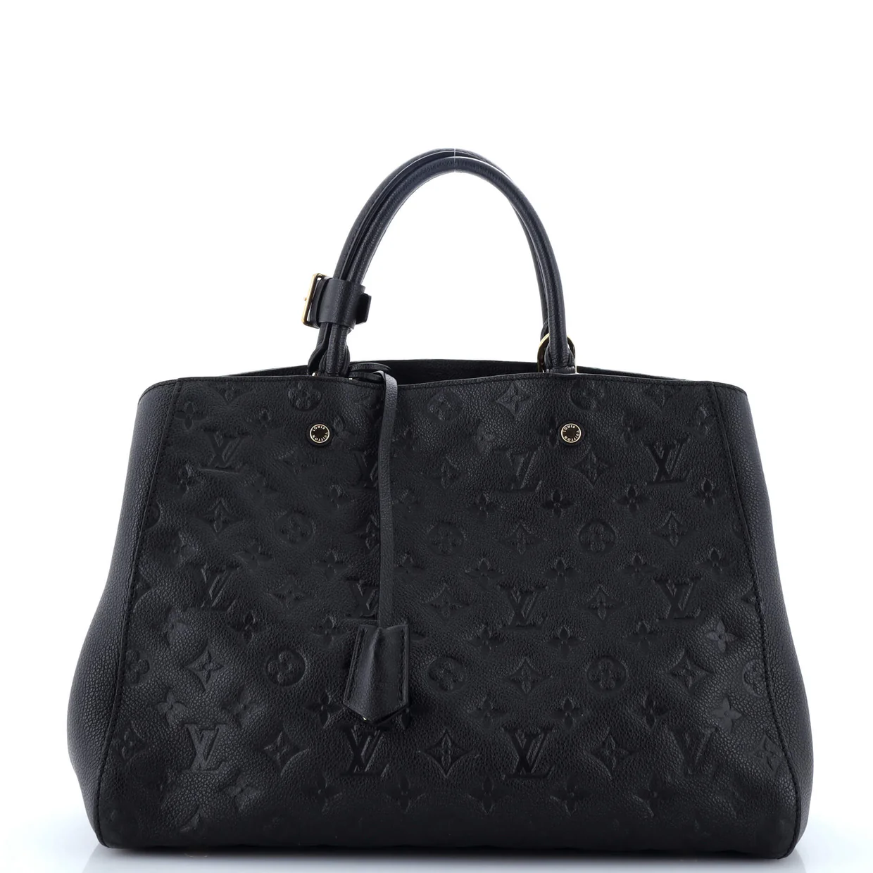 Montaigne Handbag Monogram Empreinte Leather GM - Deep Luxury