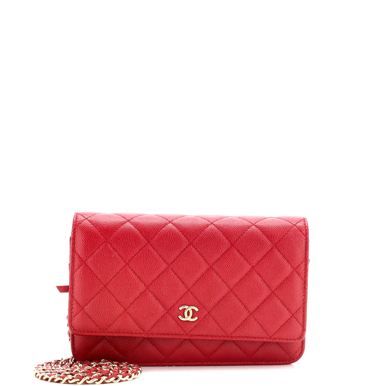 Wallet on Chain Quilted Caviar - Deep Luxury
