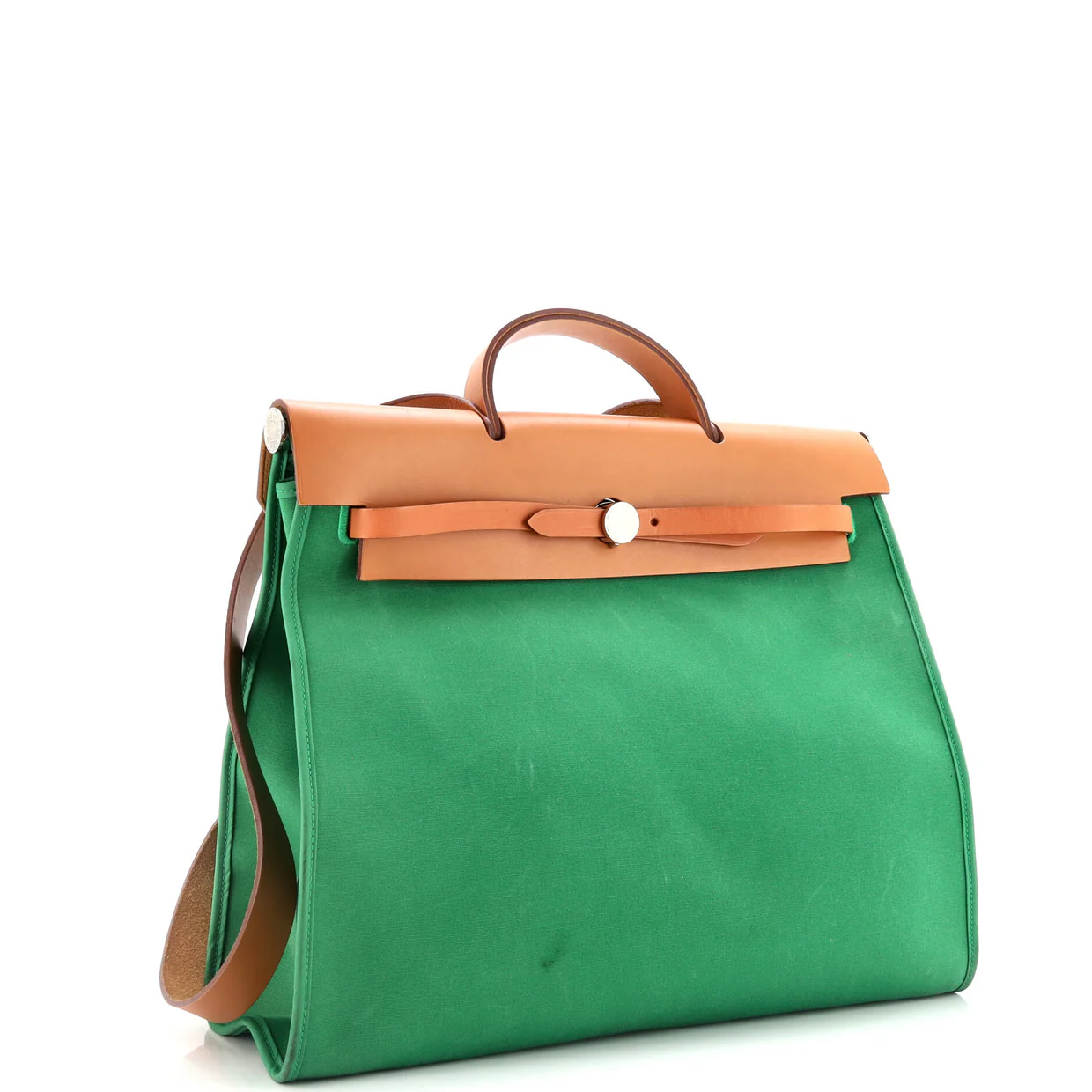 Herbag Zip Leather and Toile 39 - Deep Luxury