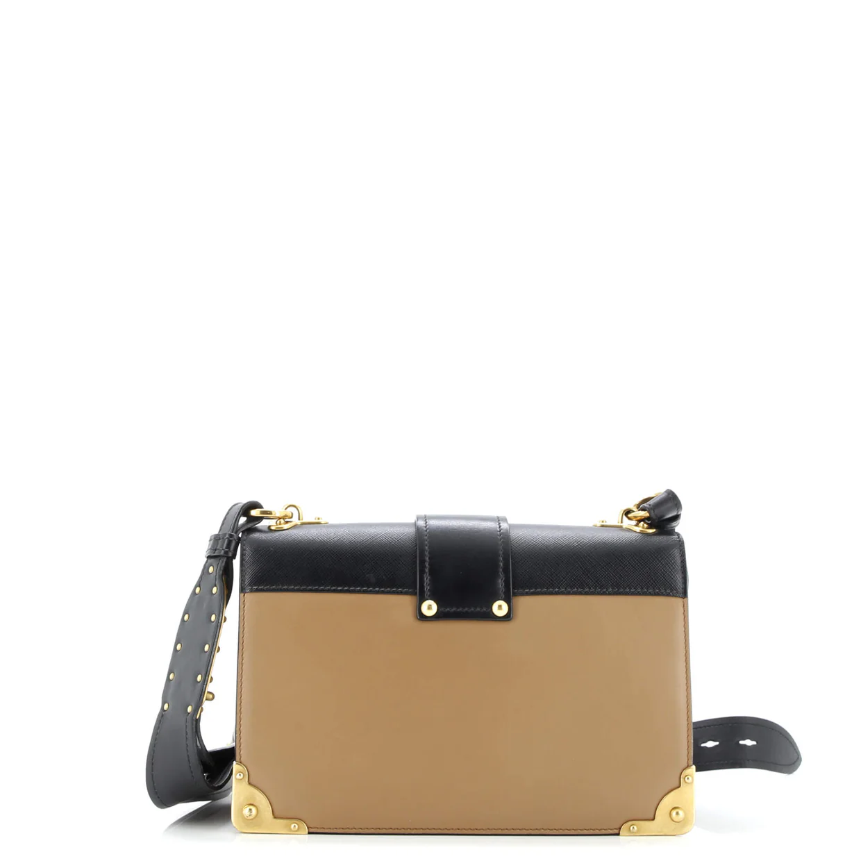 Cahier Crossbody Bag Leather and Saffiano Leather Large - Deep Luxury