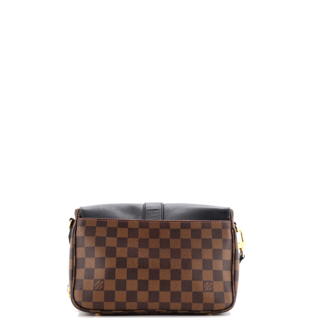 Clapton Handbag Damier and Leather PM - Deep Luxury