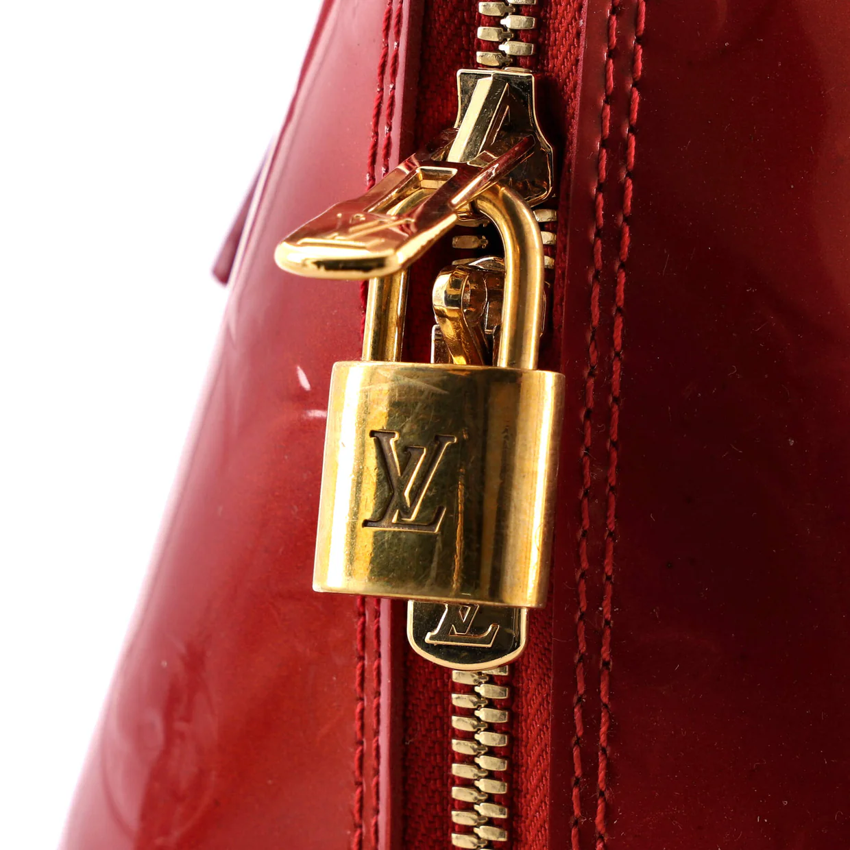 Alma Handbag Monogram Vernis GM - Deep Luxury