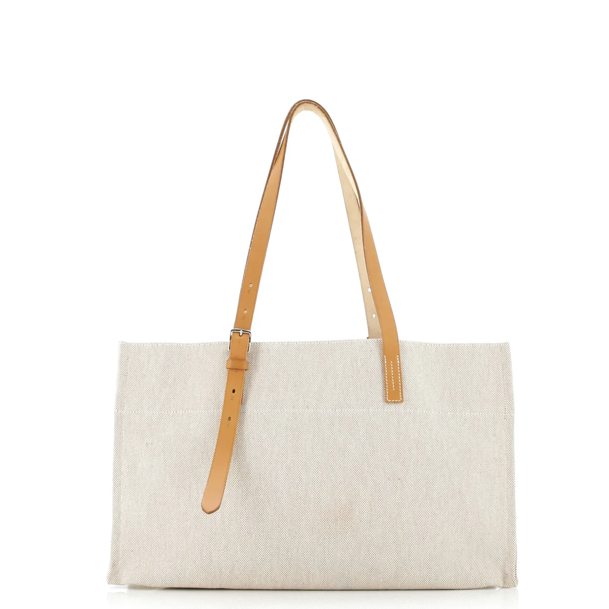 Etriviere Elan Shopping Tote Toile and Leather - Deep Luxury