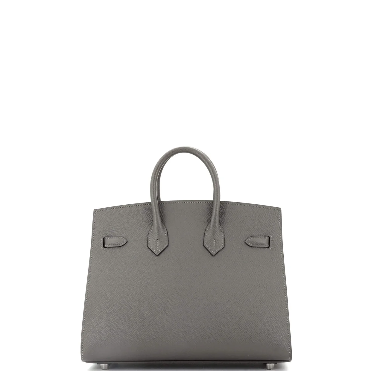 Birkin Sellier Bag Grey Epsom with Palladium Hardware 25 - Deep Luxury