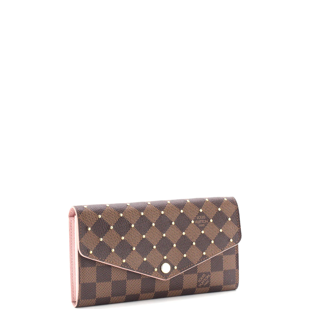 Sarah Wallet NM Studded Damier - Deep Luxury