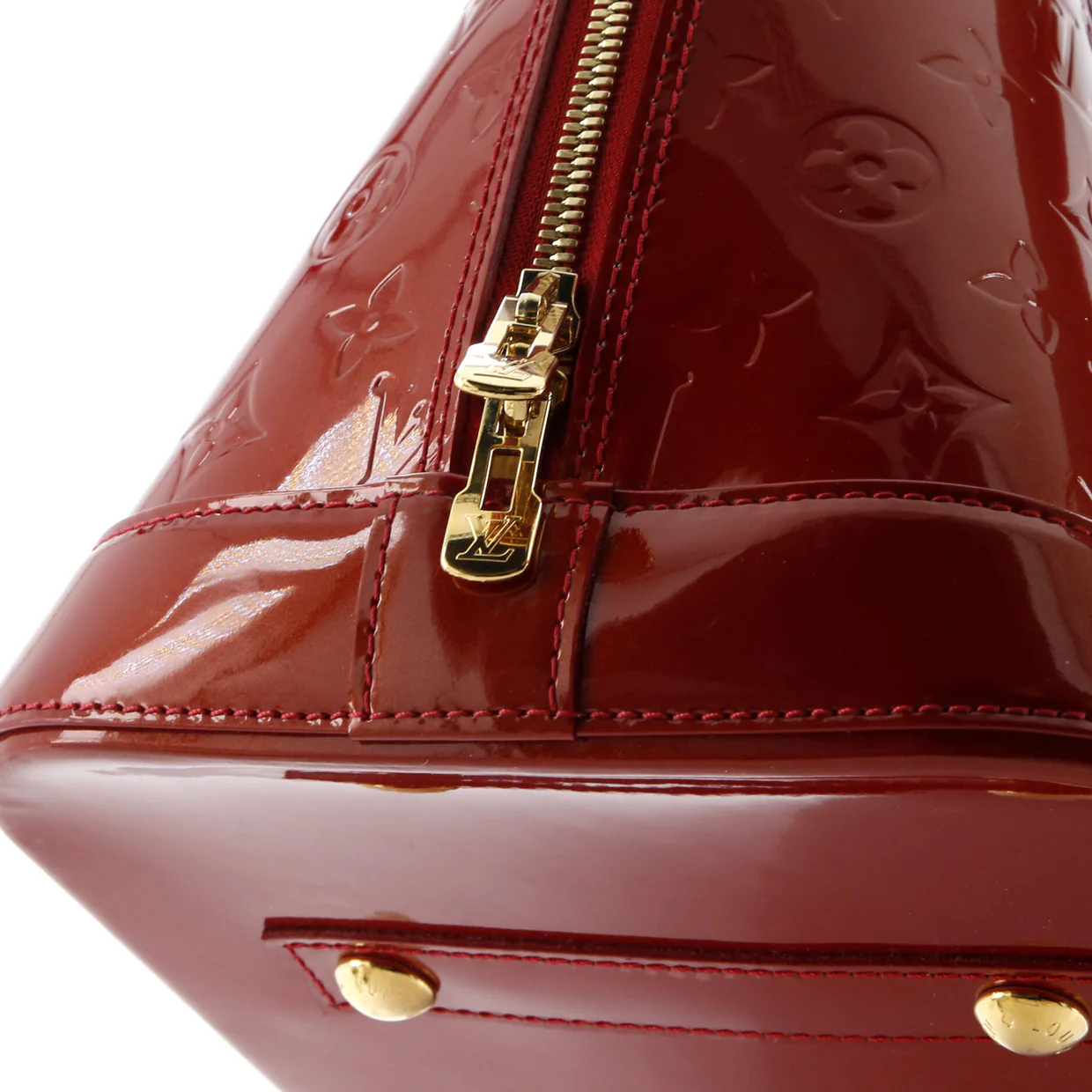 Alma Handbag Monogram Vernis GM - Deep Luxury