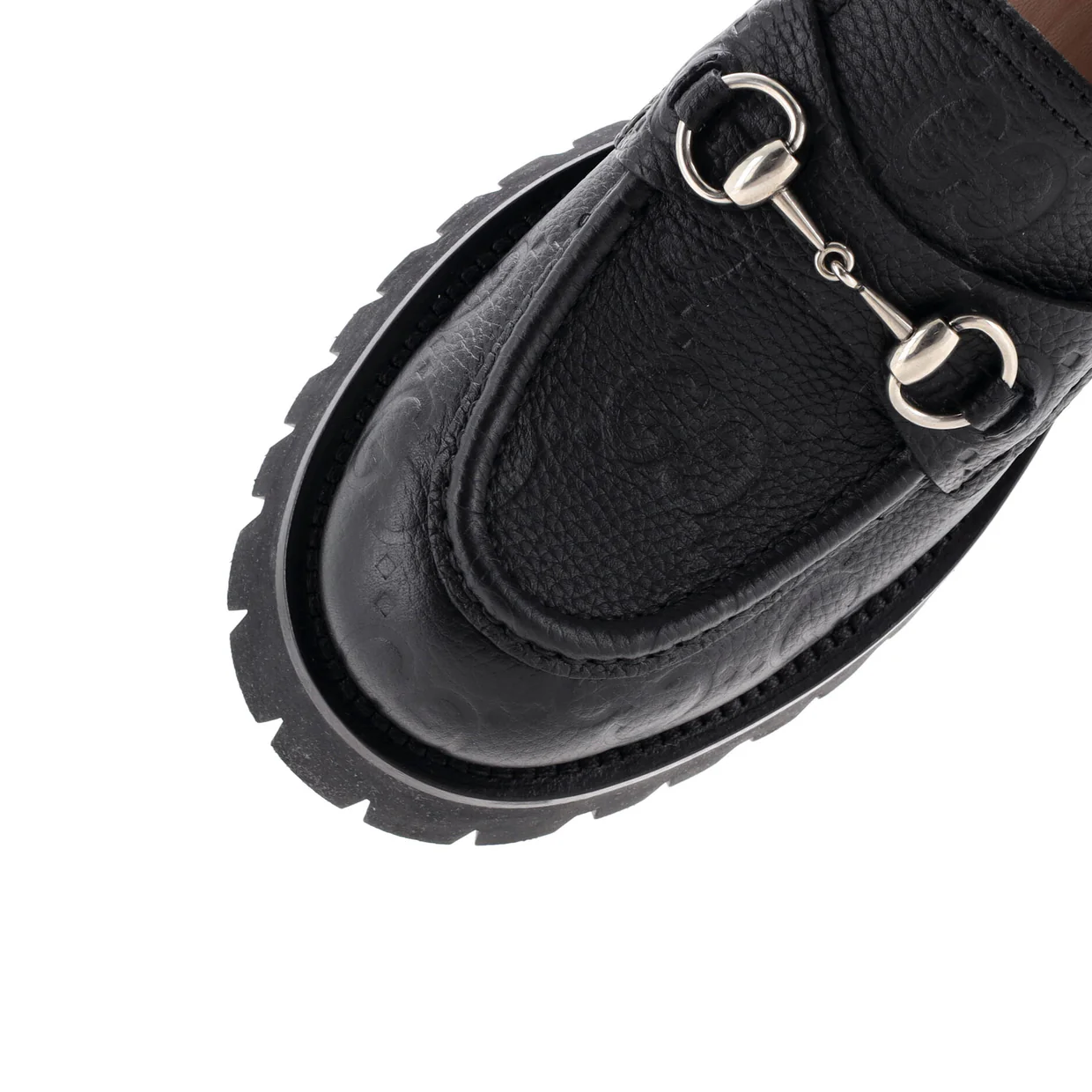 Women's Harald Horsebit Loafers GG Embossed Leather - Deep Luxury