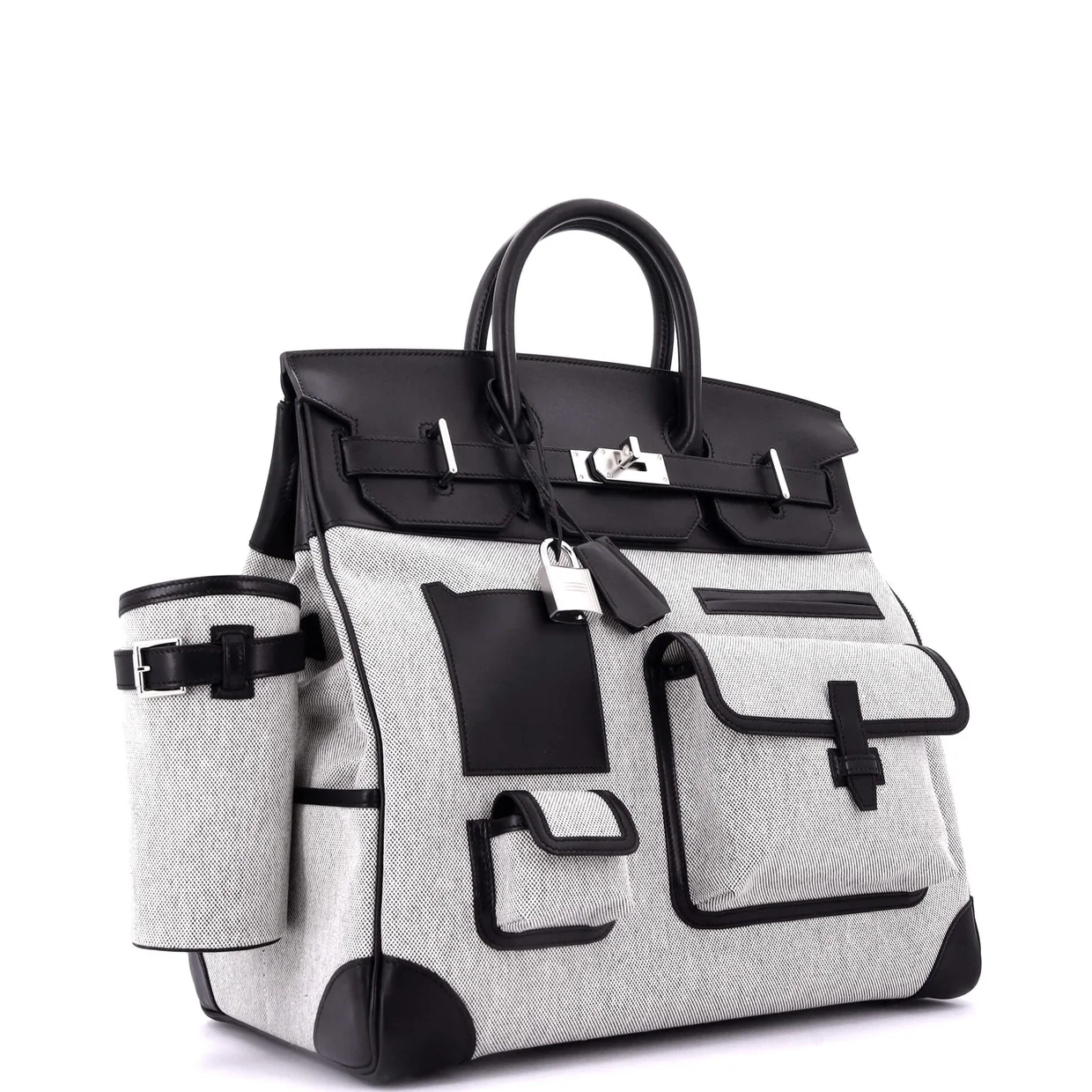 Cargo HAC Birkin Bag Canvas and Box Calf 40 - Deep Luxury