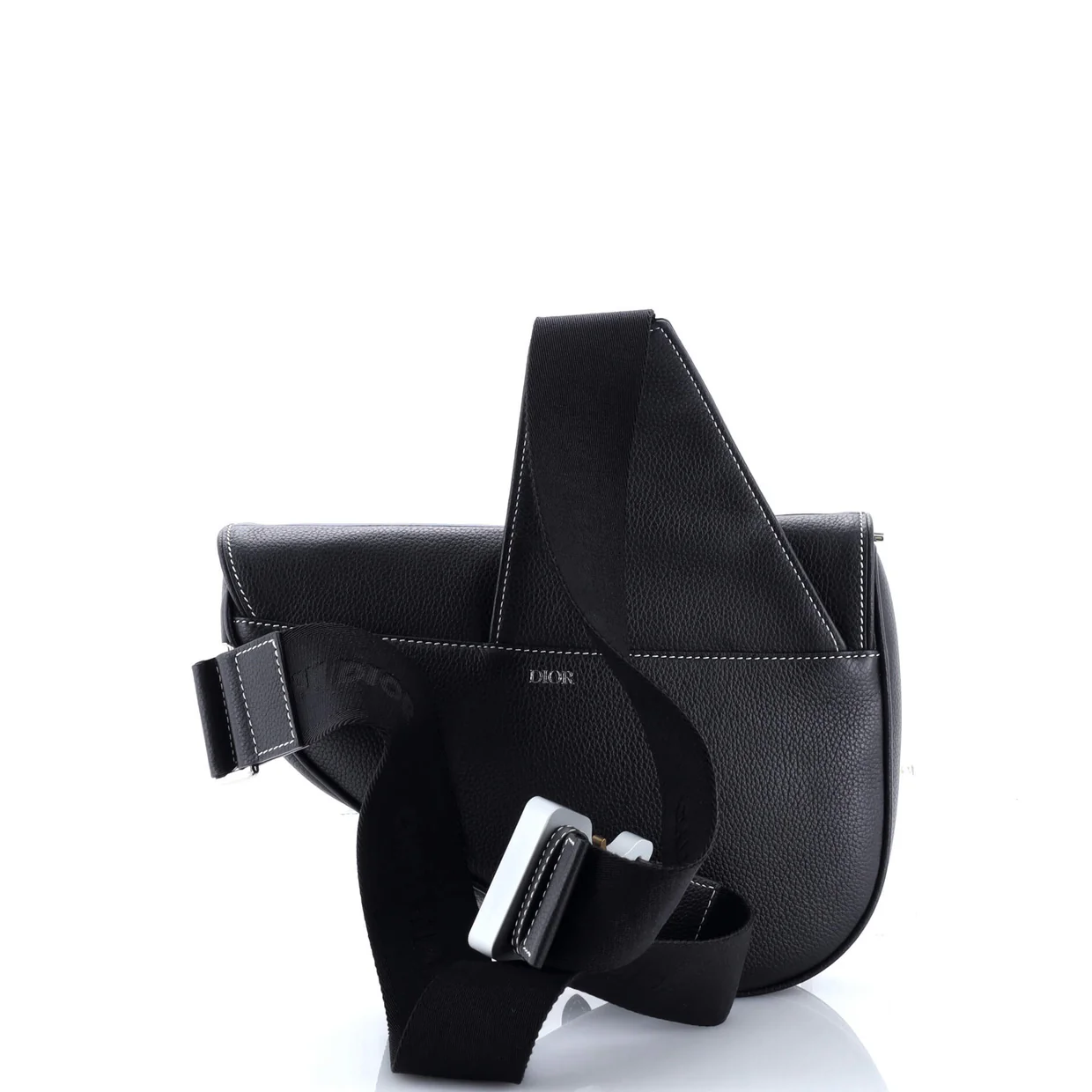 Alex Foxton Logo Saddle Crossbody Bag Printed Leather - Deep Luxury