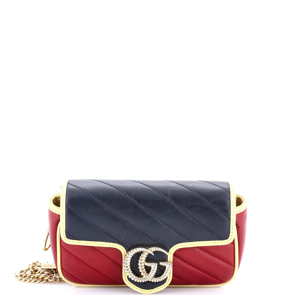 GG Marmont Flap Bag Diagonal Quilted Leather Super Mini - Deep Luxury