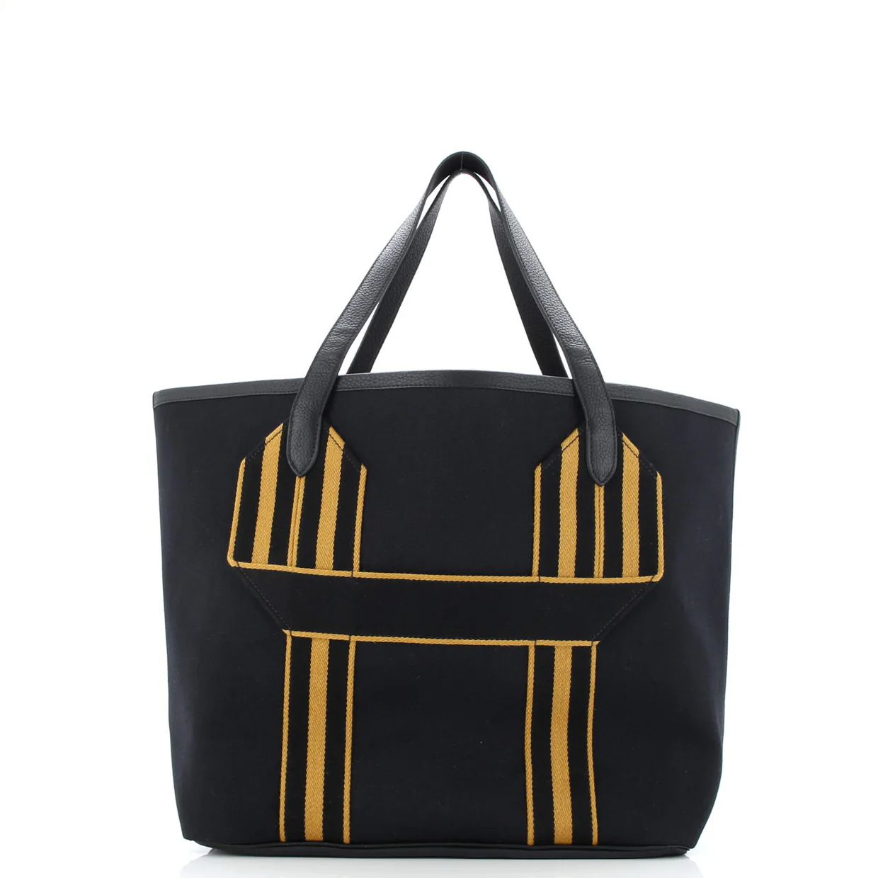 Pursangle Tote Canvas with Leather - Deep Luxury