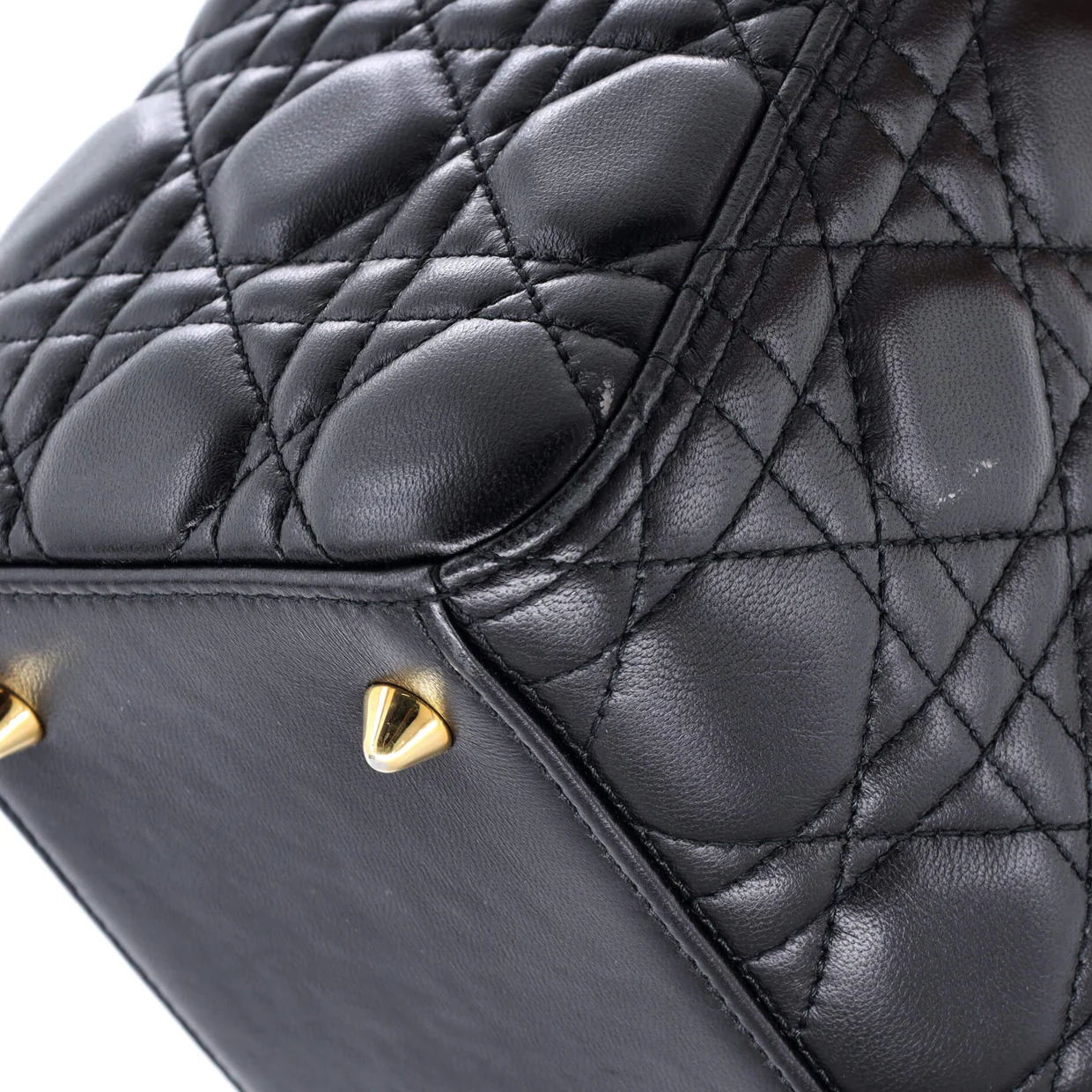 Lady Dior Bag Cannage Quilt Lambskin Medium - Deep Luxury