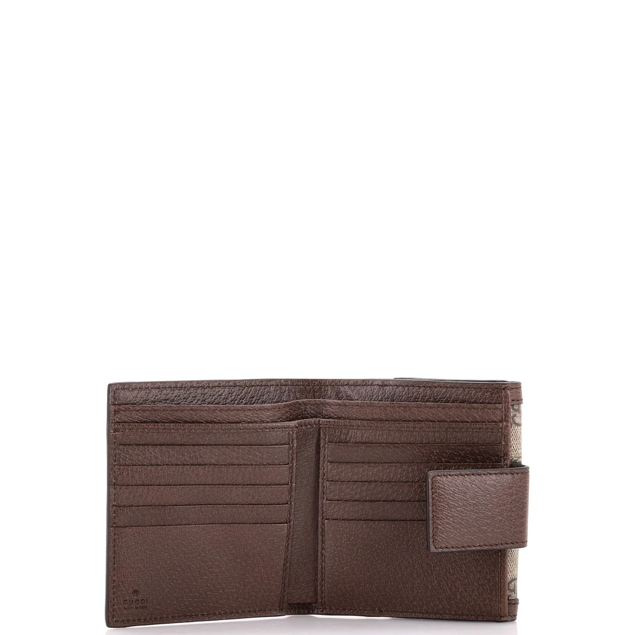 Ophidia Trifold Wallet GG Coated Canvas Compact - Deep Luxury