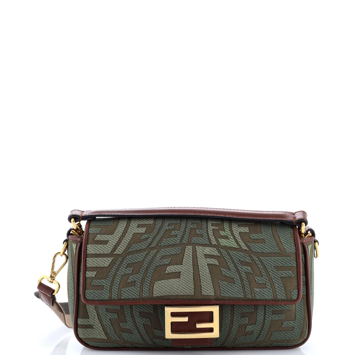Baguette NM Bag Fish-Eye FF Embroidered Canvas Medium - Deep Luxury
