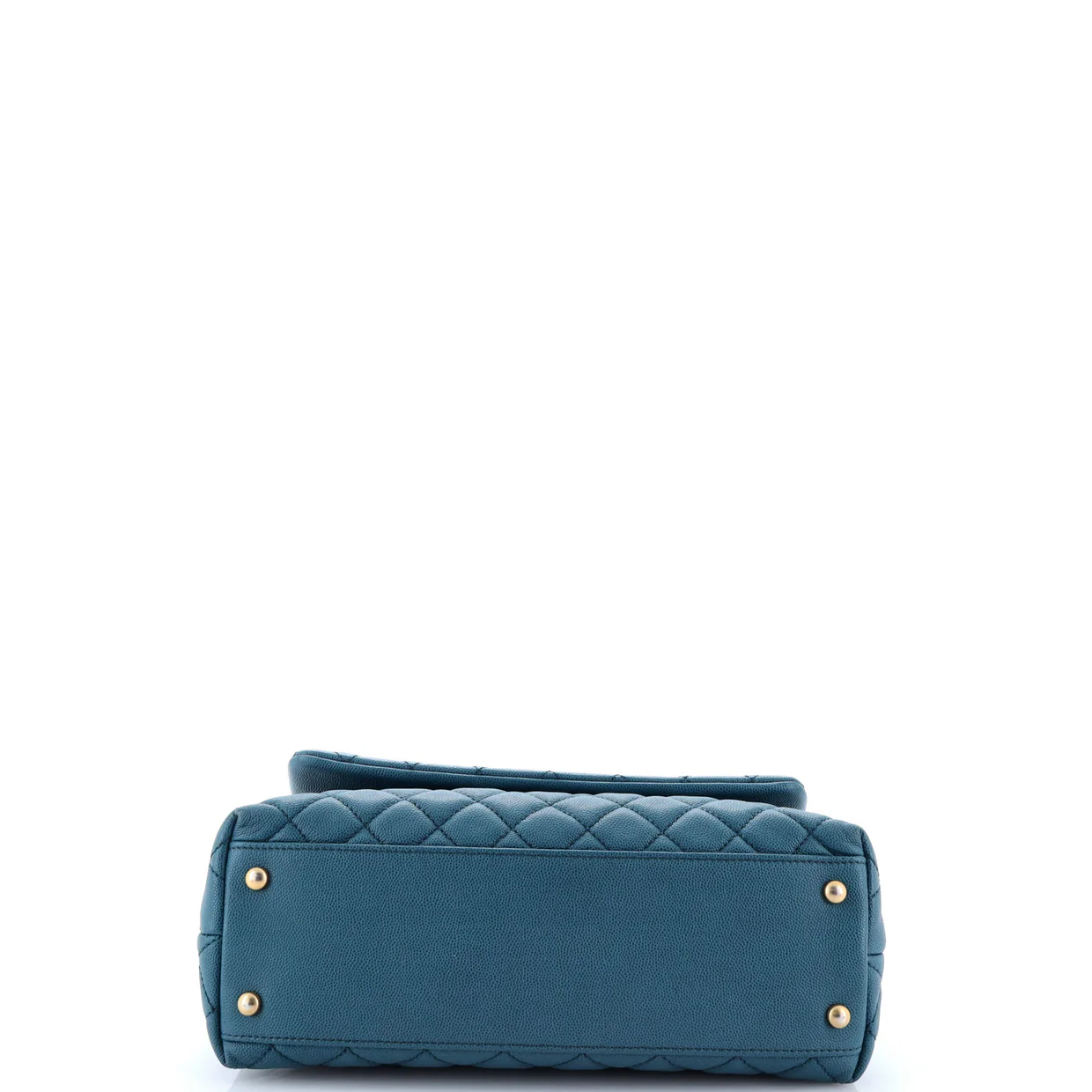 Coco Top Handle Bag Quilted Caviar Small - Deep Luxury