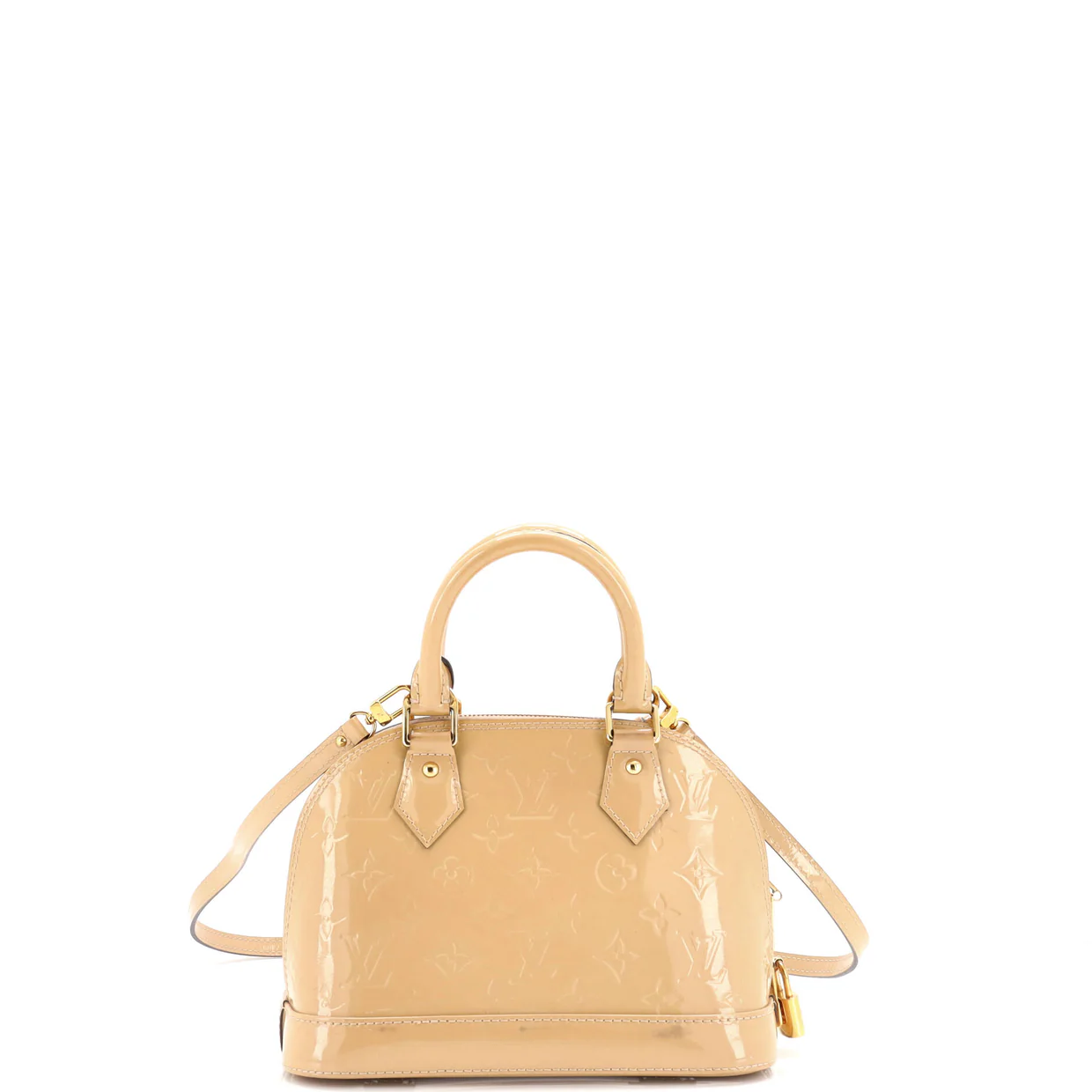 Alma Handbag Monogram Vernis BB - Deep Luxury