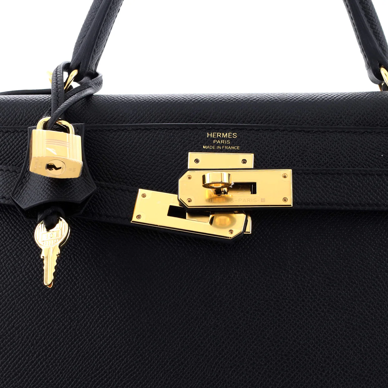Kelly Handbag Noir Epsom with Gold Hardware 28 - Deep Luxury