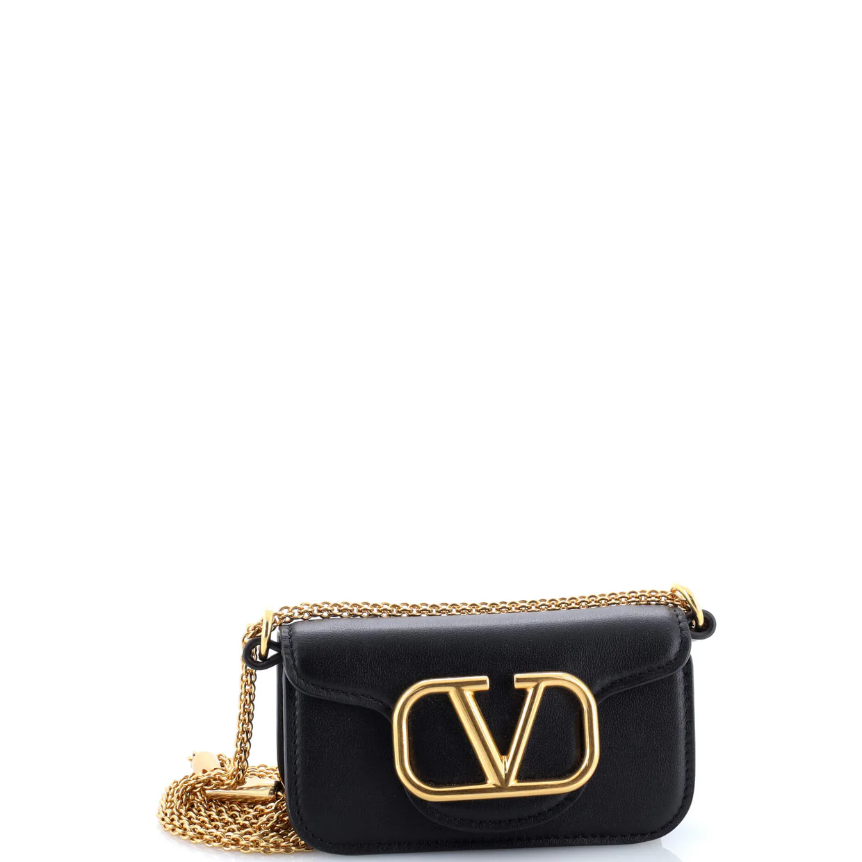 VLogo Loco Flap Shoulder Bag Leather Mini - Deep Luxury